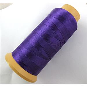 Purple Nylon cord, approx 1-1.2mm, 150meter per roll