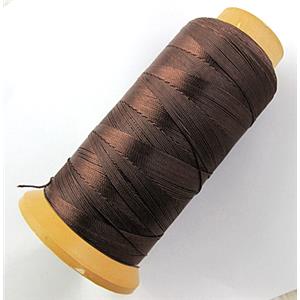 Coffee Nylon cord, 0.2mm,approx 1300meter per roll