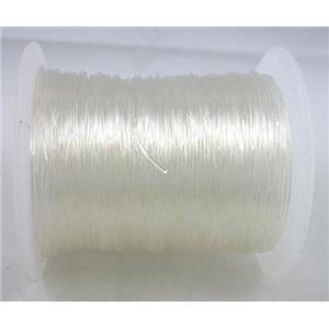 Crystal Wire, stretchy, korea, round, clear, approx 0.8mm thickness, 120m per rolls