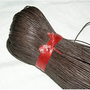 coffee Waxed Wire, 1.0mm dia, approx 800meters