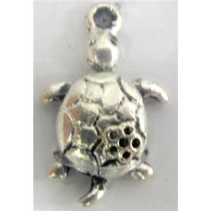 Tibetan Silver tortoise pendant, 23x14mm