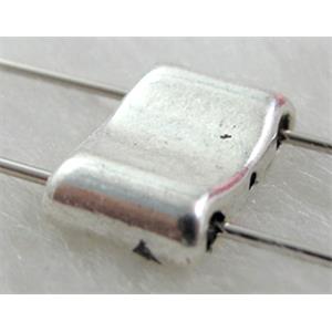 Tibetan Silver spacer bead, lead free and nickel free, 12x8mm,4mm thick