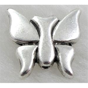 Tibetan Silver butterfly beads, Lead free and nickel Free, 13.5x14mm