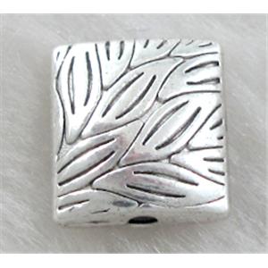 Tibetan Silver spacer, lead free and nickel free, Zinc alloy beads, 9x10mm