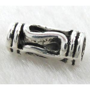 Tibetan Silver spacer beads, lead free and nickel free, 6.5x14mm, hole:4mm
