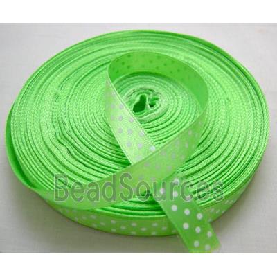 Green Satin Ribbon