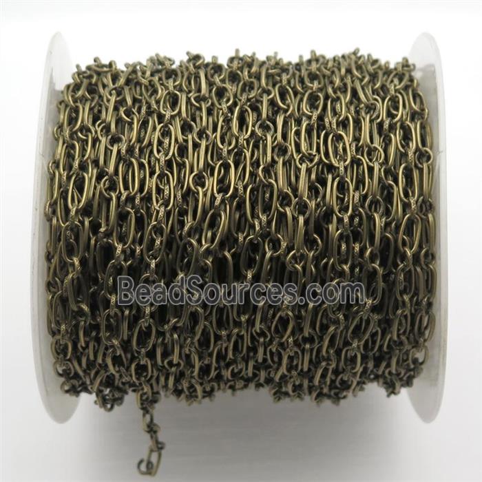 Iron chain, antique bronze