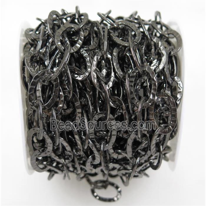 copper chain, black plated