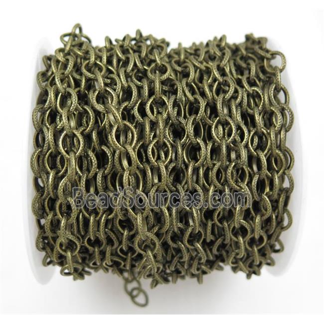 iron chain, Antique bronze plated