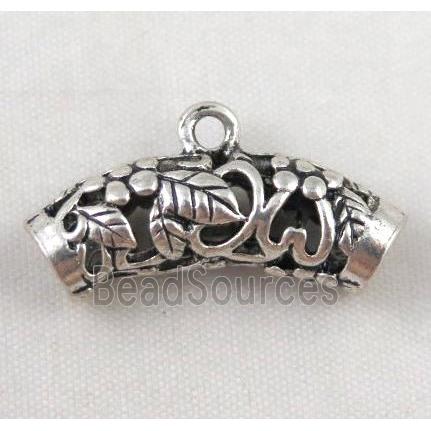 Tibetan silver hanger bead, Non-Nickel