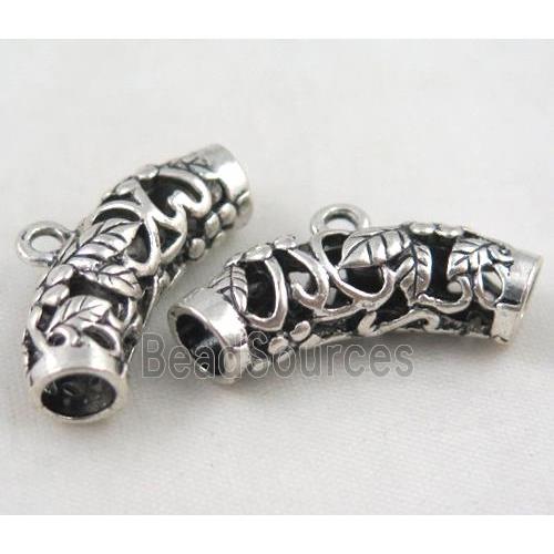 Tibetan silver hanger bead, Non-Nickel
