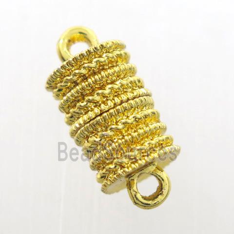 iron clasp, magnetic, gold plated