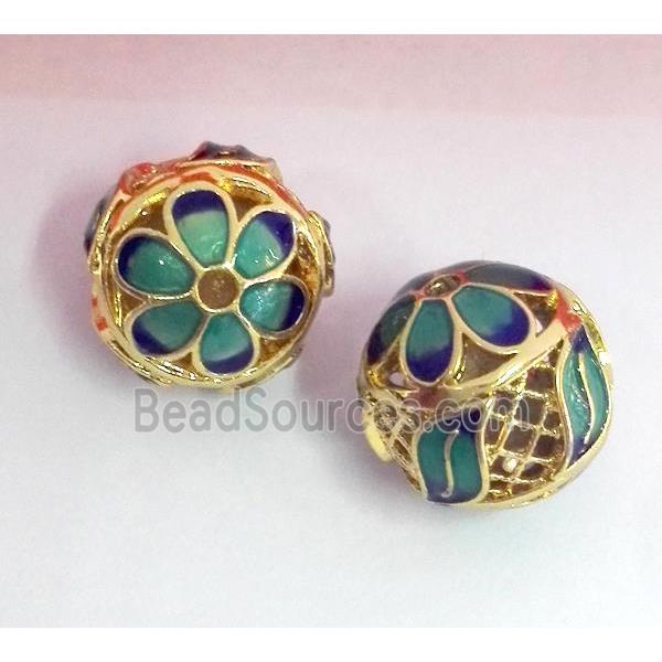 enameling copper spacer bead, colorfast