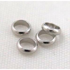 copper spacer bead, ring, platinum plated
