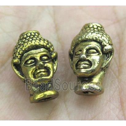 alloy buddha beads, antique gold plated