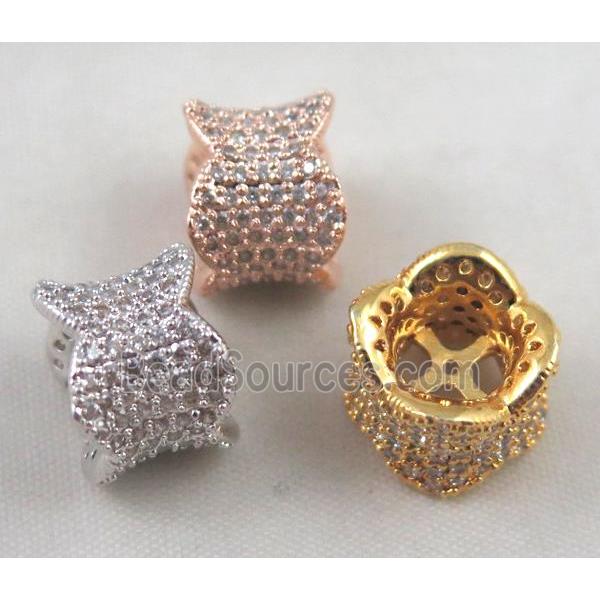 Zircon copper spacer bead, mix color