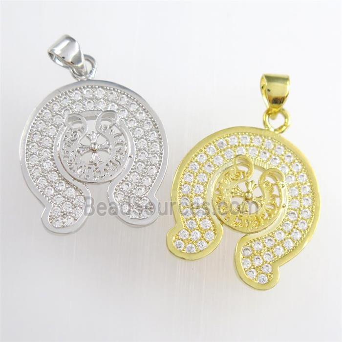 copper pendants paved zircon, mixed