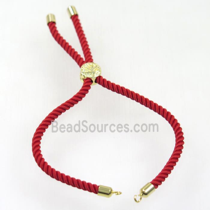 red nylon cord bracelet chain