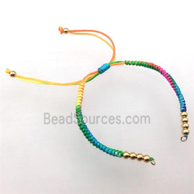 nylon wire bracelet chain, multi color