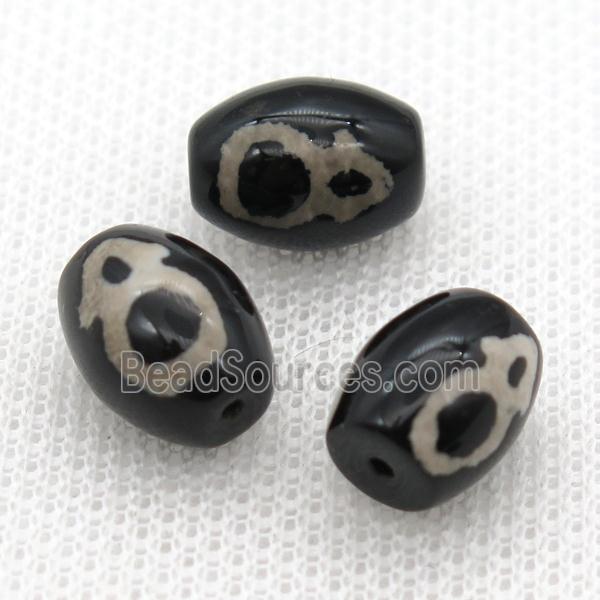 tibetan DZi barrel beads