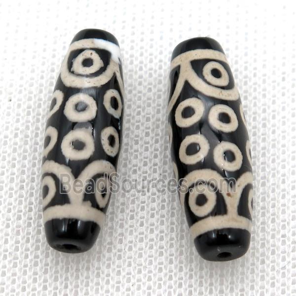 tibetan DZi rice beads, eye
