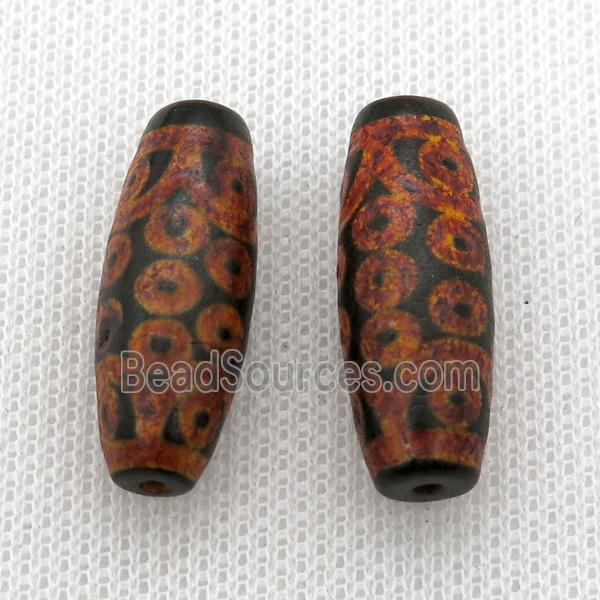 tibetan DZi rice beads, eye