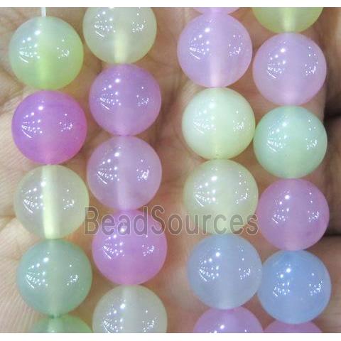 round agate beads, mixed color