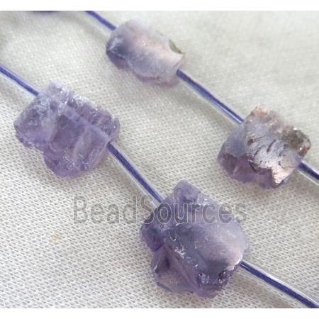 Amethyst druzy slab beads, freeform, purple