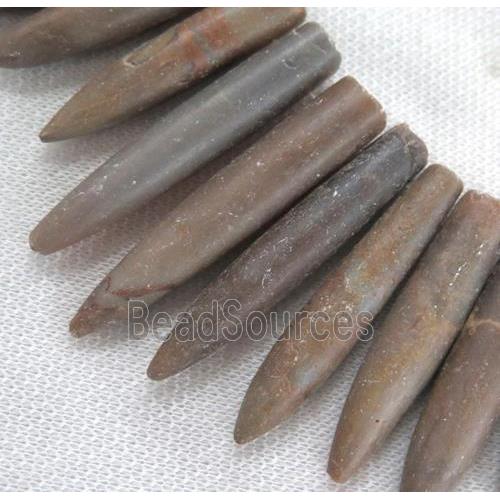 rock agate stone bullet beads