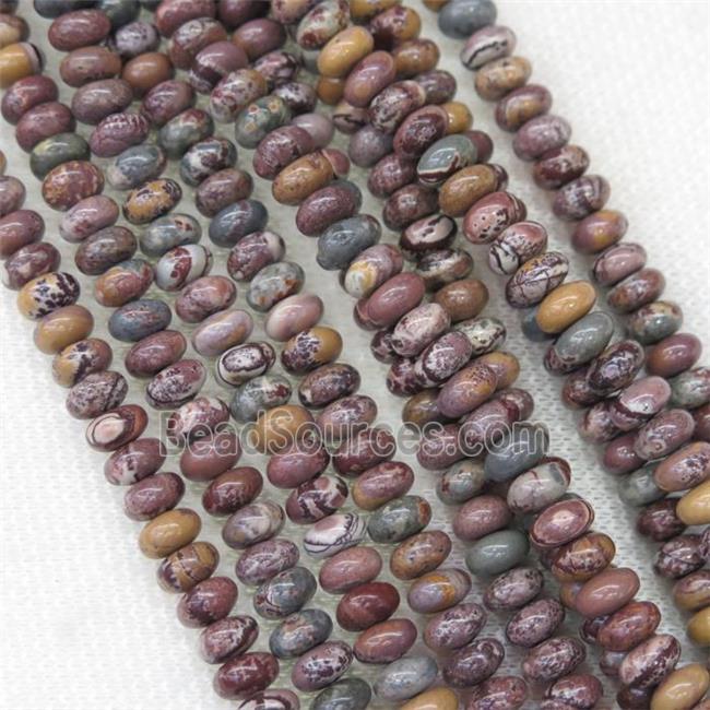 Sonora Jasper rondelle beads