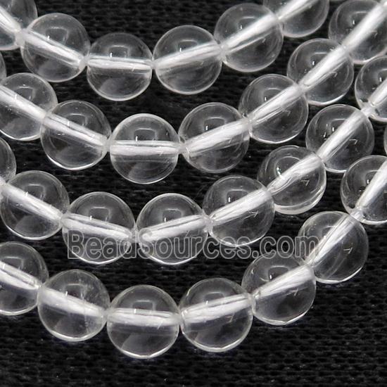 round Clear Quartz beads