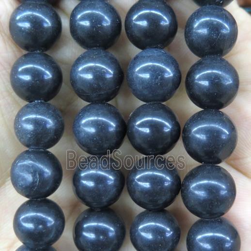 round Black Jasper beads