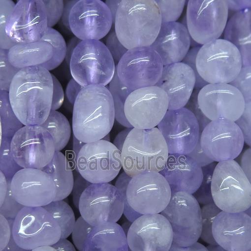 purple Chalcedony chip beads, freeform