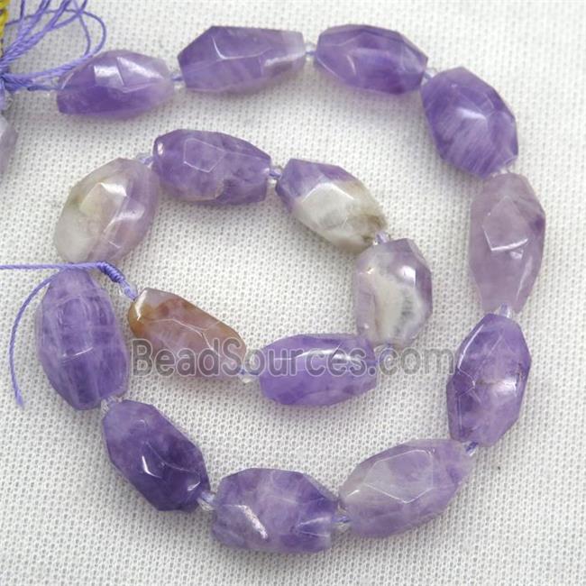 purple Chalcedony nugget beads, freeform