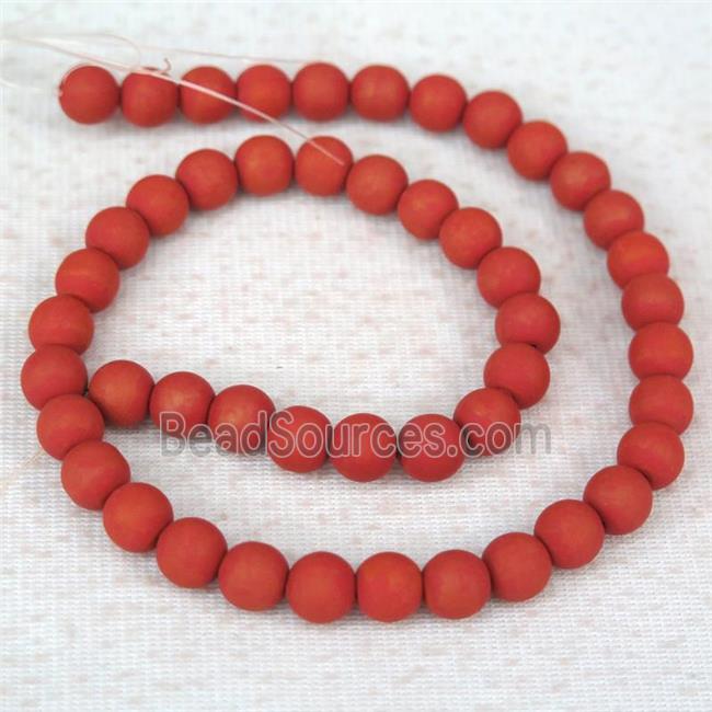 round red Fimo Polymer Clay Beads