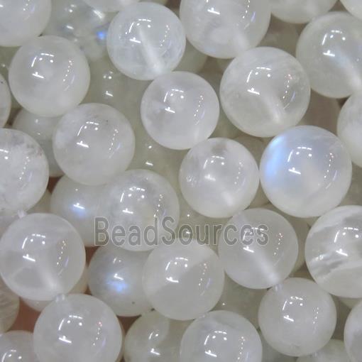 round natural rainbow MoonStone Beads, AA-grade