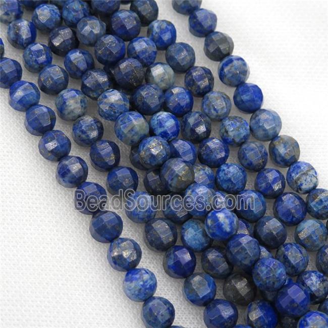 blue Lapis Lazuli, faceted round