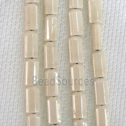 cream Oxidative Agate beads