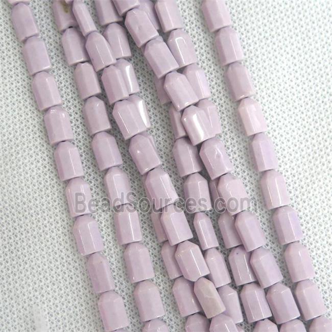 purple Oxidative Agate bullet beads