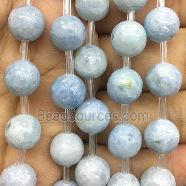 Celestite stone beads, round