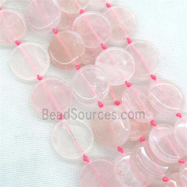 Rose Quartz circle beads