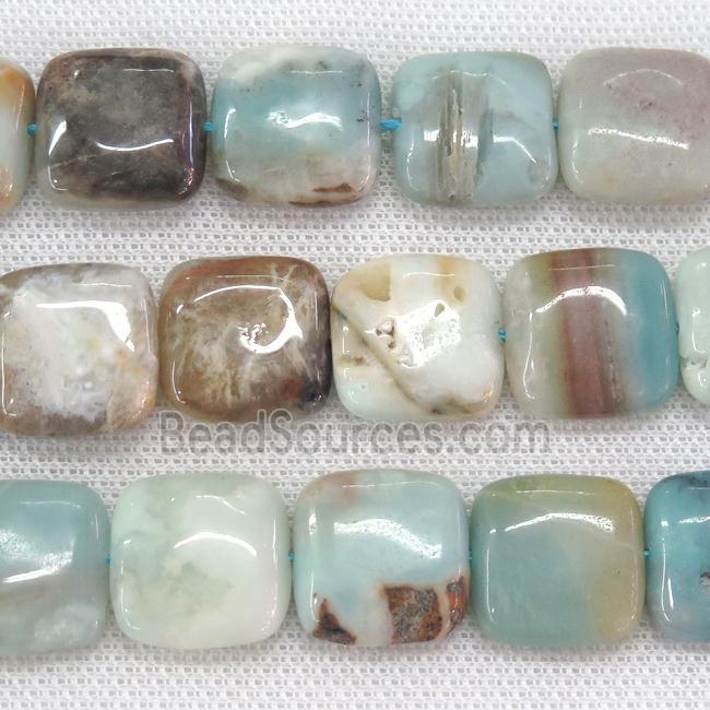 Chinese Amazonite square beads