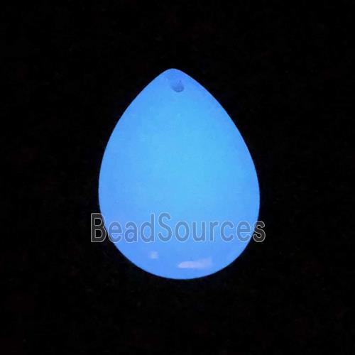 noctilucent stone teardrop pendants, mixed