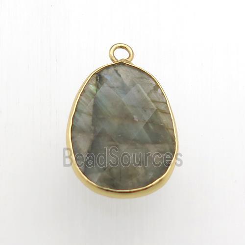 Labradorite teardrop pendants