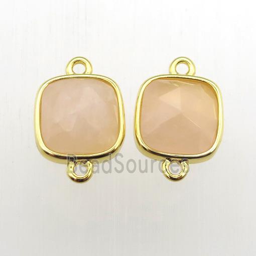 yellow MoonStone square connector