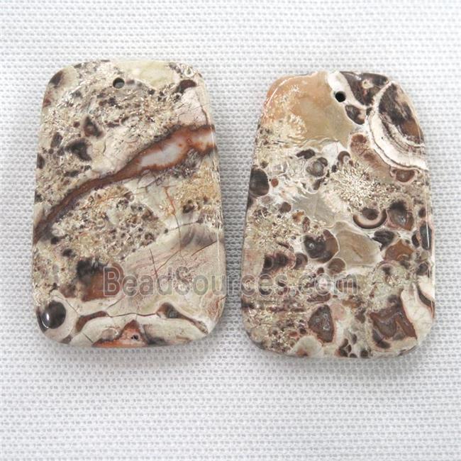 Ocean Jasper pendants, trapeziform