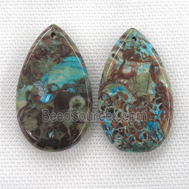 blue Ocean Jasper pendants, teardrop