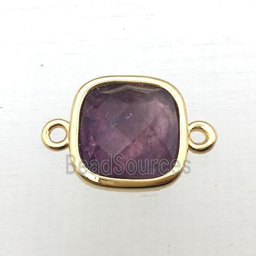 purple Amethyst square connector