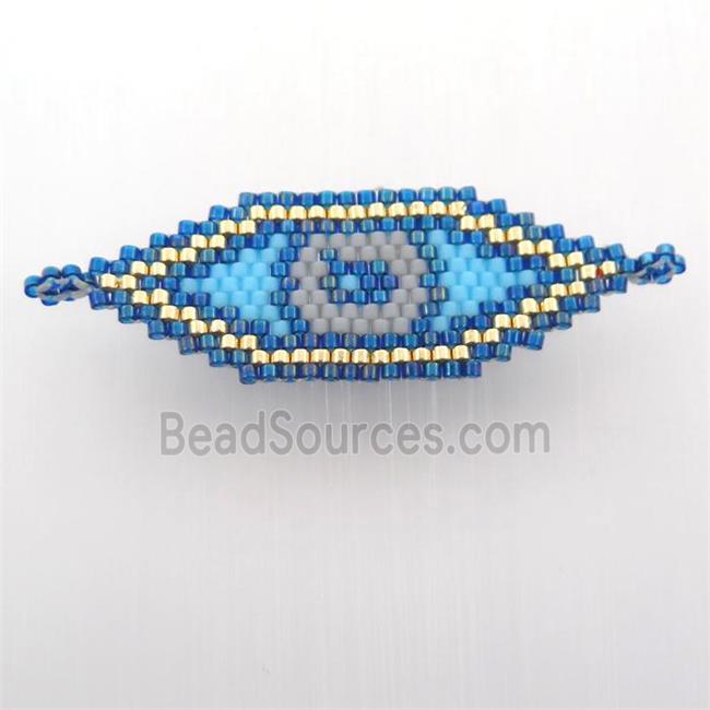 Handcraft connector with seed glass beads