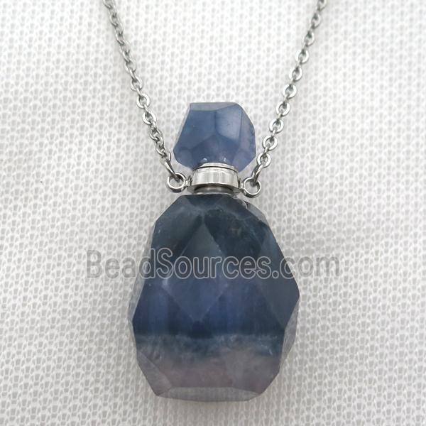 Fluorite perfume bottle Necklace